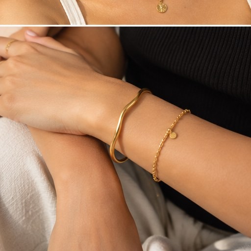 Gold bracelets